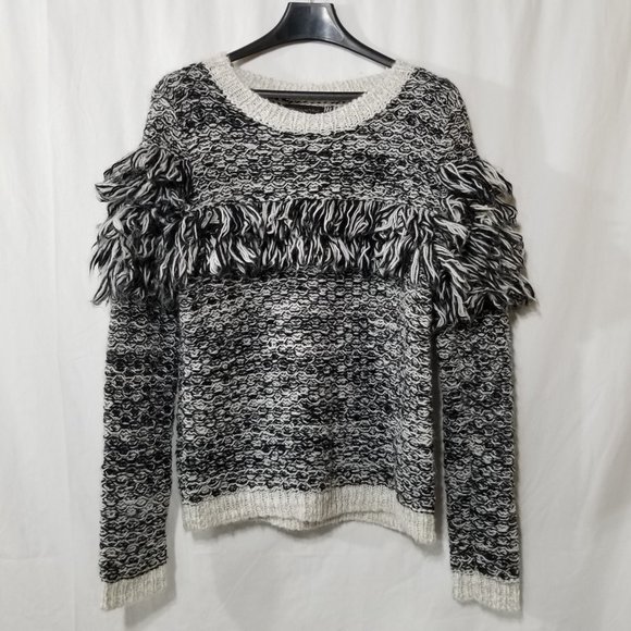 Banana Republic wool blend sweater with frills
